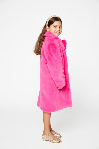 Mini Zoey Coat - Hot Pink
