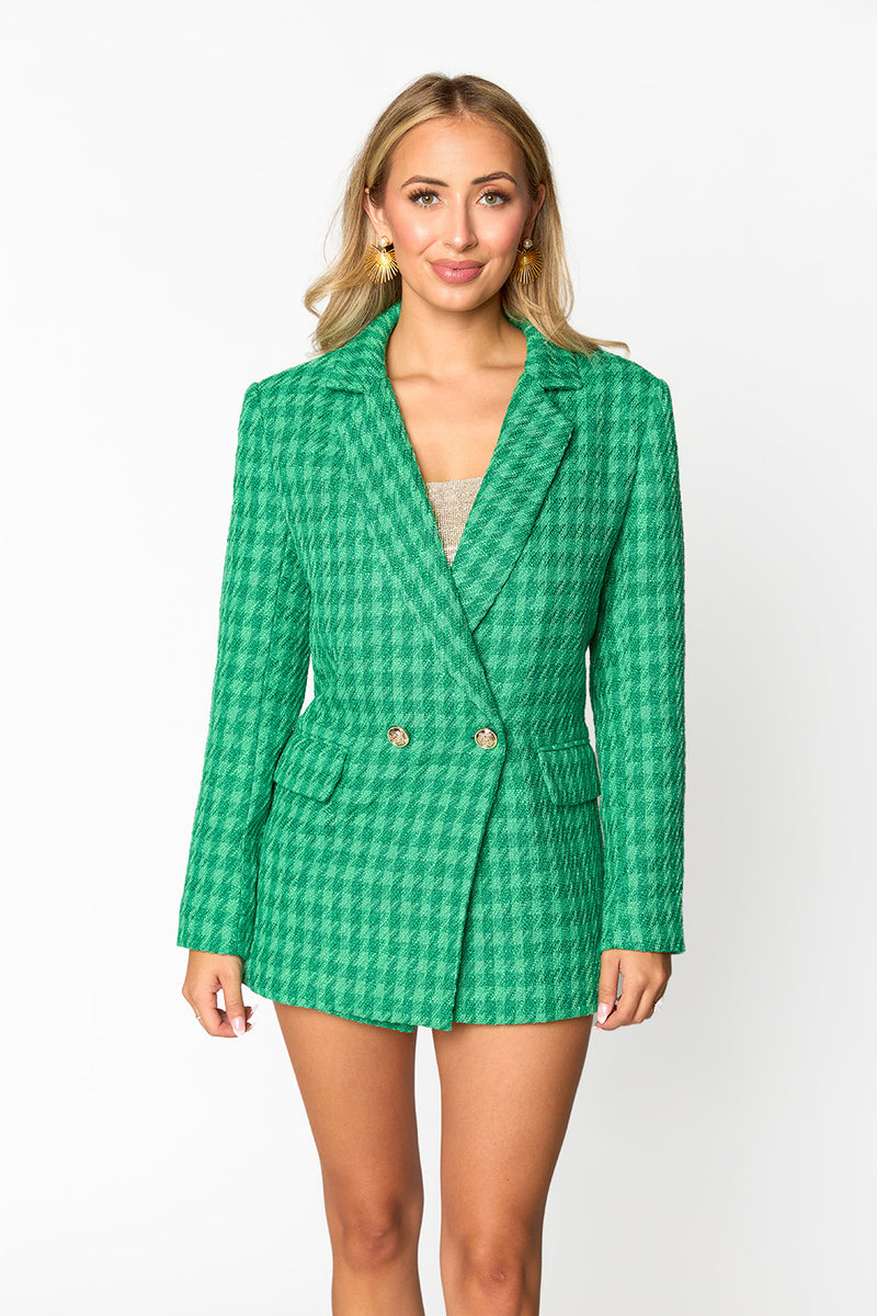 BuddyLove Avery Oversized Blazer - Ivy