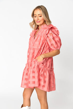 BuddyLove Ensley Short Dress - Coral