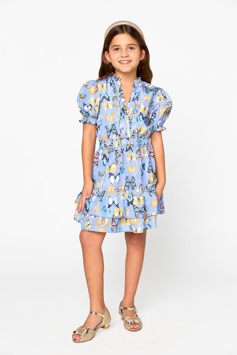 Mini Clementine Girls Dress - Painted Lady