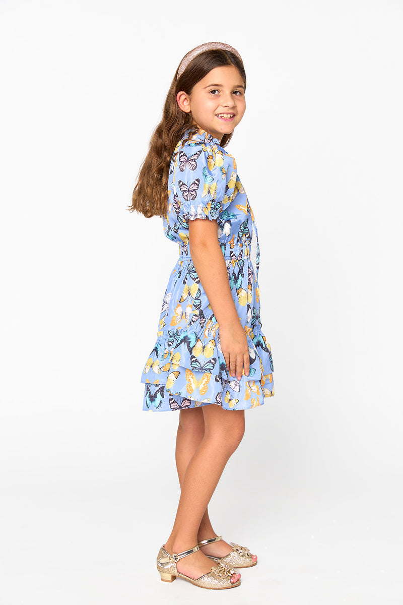 Mini Clementine Girls Dress - Painted Lady