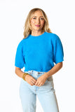 Macy Crop Sweater - Cobalt