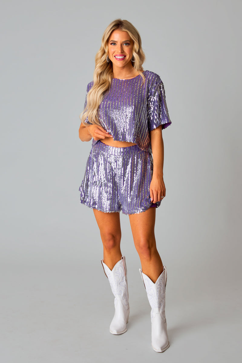 BuddyLove Laura Sequin Set - Purple