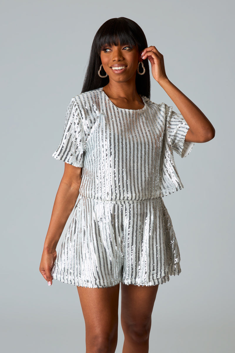 BuddyLove Laura Sequin Set - White