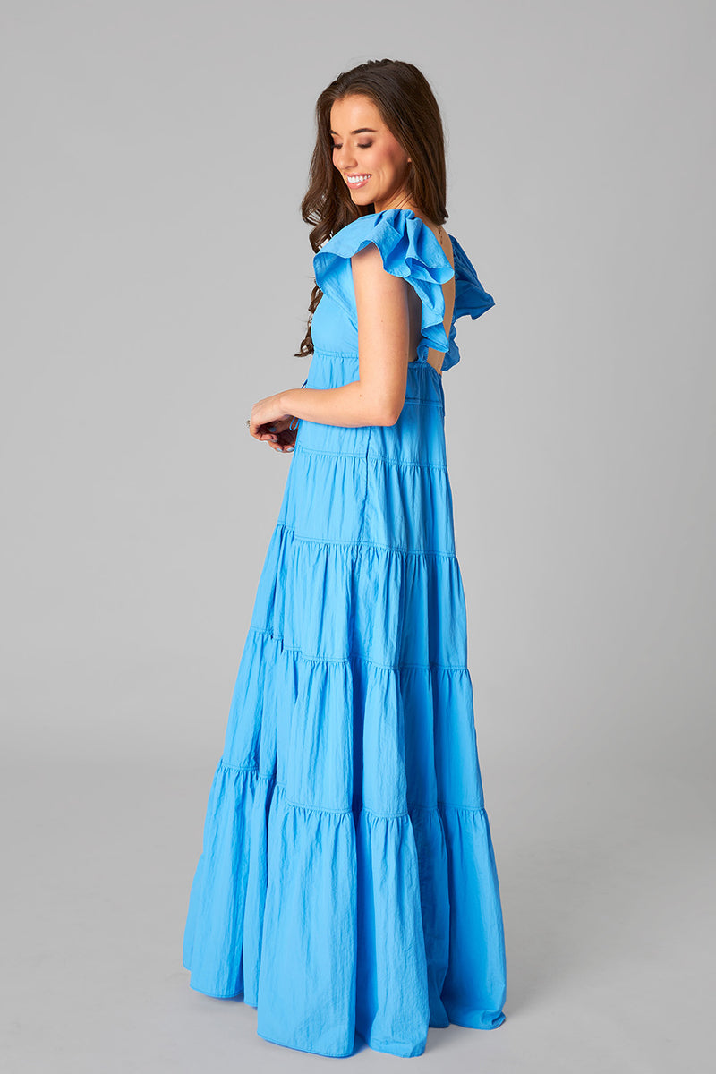 BuddyLove Holland Tiered Maxi Dress - Aquatic