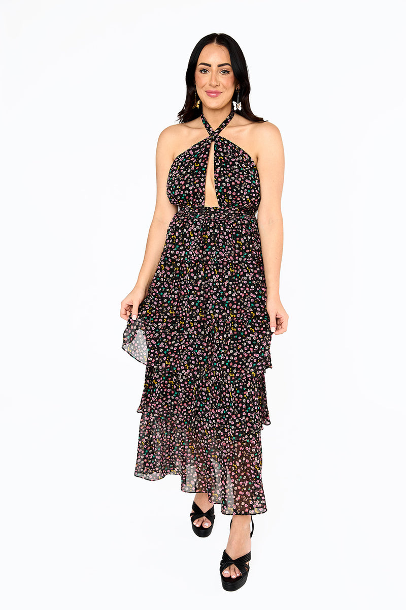BuddyLove Talia Halter Long Dress - Surreal