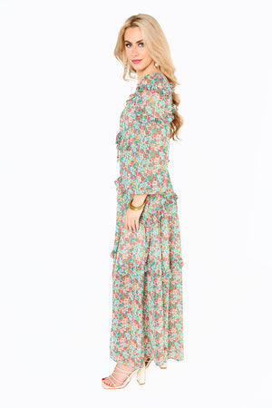 Pia Long Sleeve Maxi Dress - Lush
