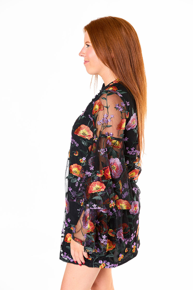 BuddyLove Gayle Long Sleeve Mini Dress - Westwind