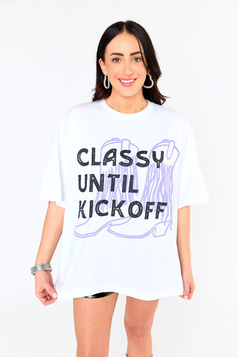 BuddyLove Marshall Oversized Graphic Tee - Classy Purple
