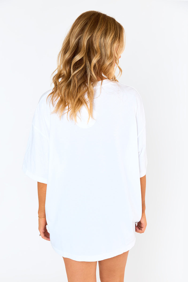 BuddyLove Marshall Oversized Graphic Tee - Classy Red