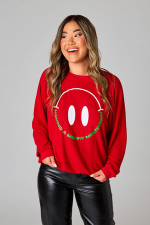 Gene Graphic Sweatshirt - Happy Face Meltdown