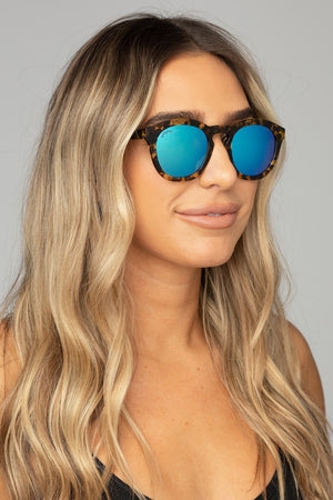 Val Acetate Framed Sunglasses - Blue