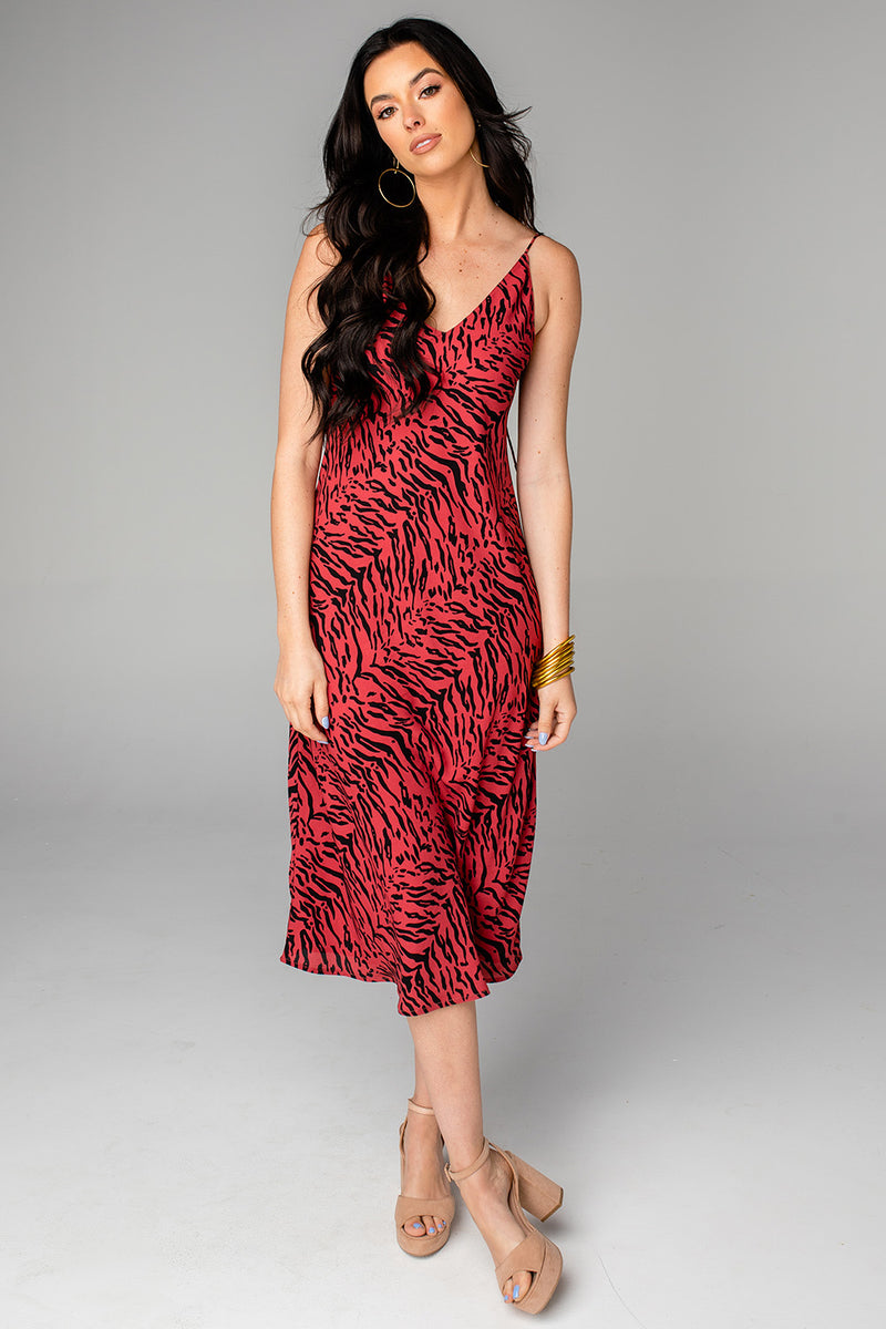 BuddyLove Tiff Midi Slip Dress - Tigers Blood