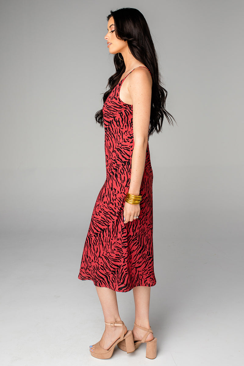 BuddyLove Tiff Midi Slip Dress - Tigers Blood