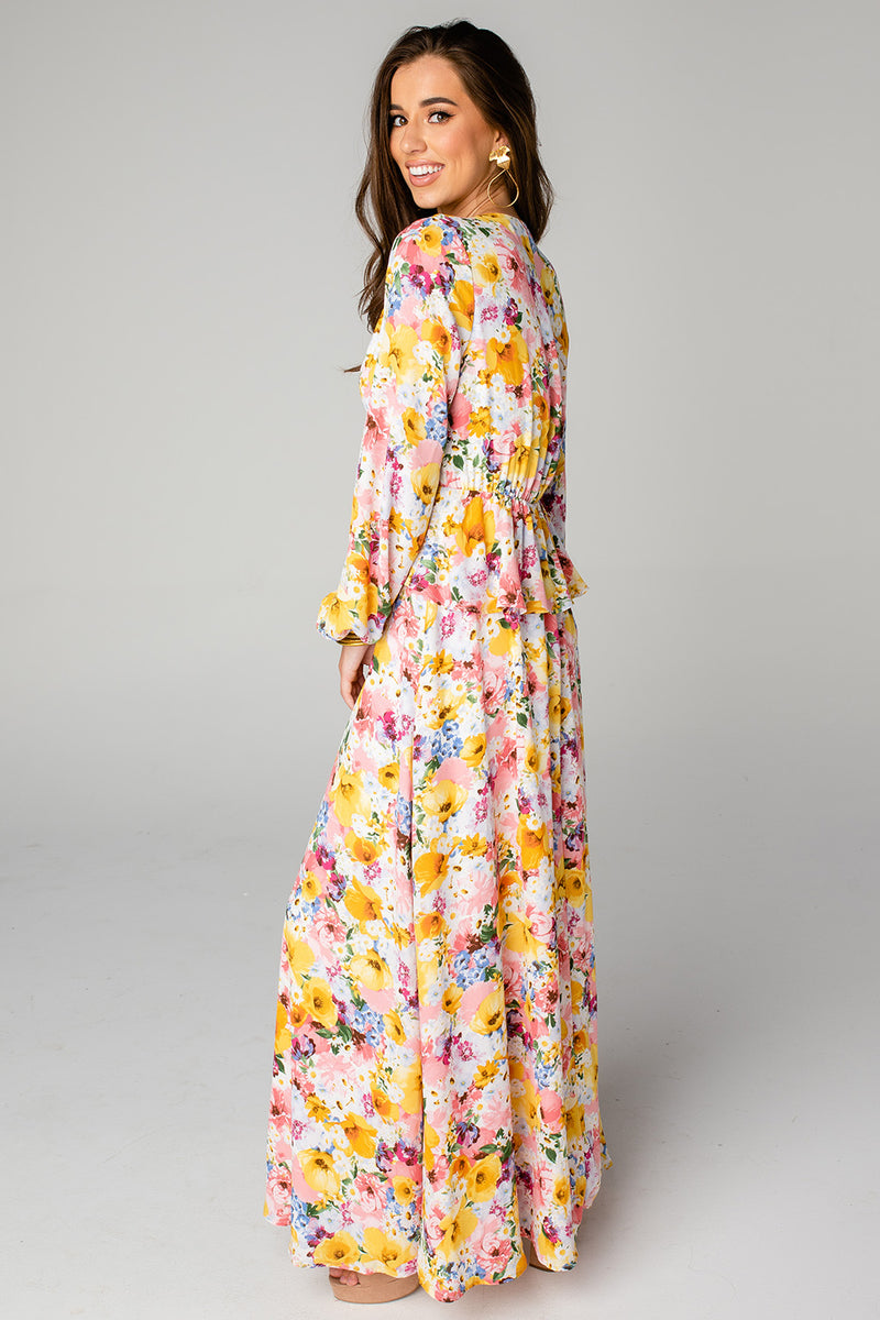 Eden Long Sleeve Maxi Dress - Free Love