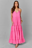 Jaxon Tiered Maxi Dress - Pink