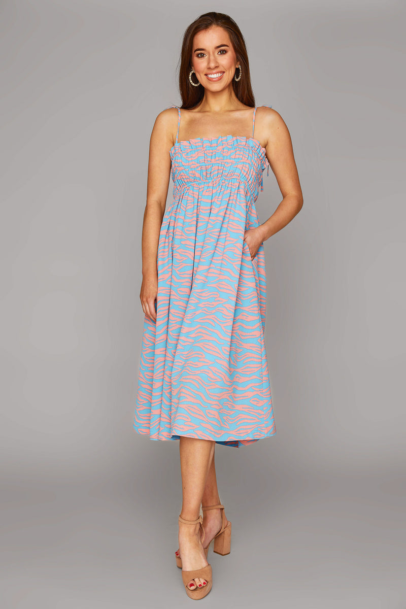 Lexi Tie Shoulder Midi Dress - Swell