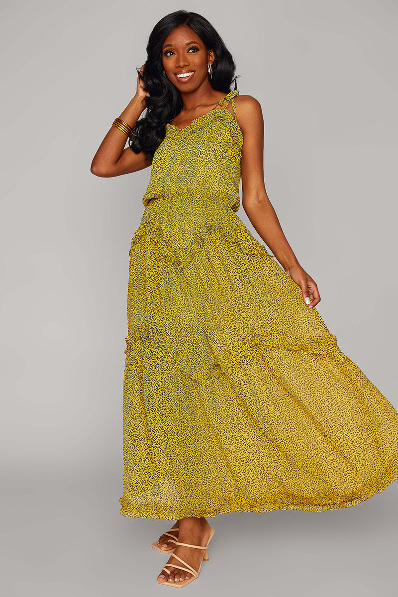 Rori Tie-Shoulder Maxi Dress - Wild