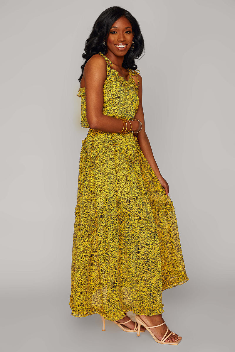 Rori Tie-Shoulder Maxi Dress - Wild