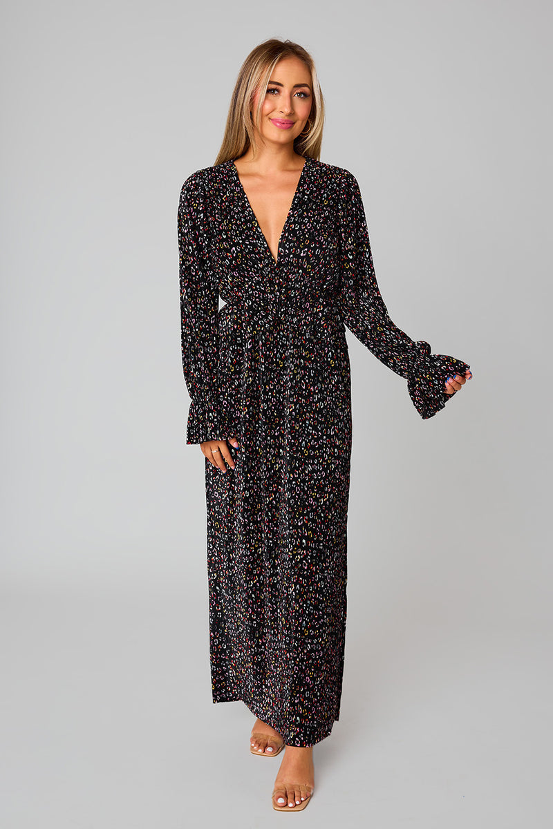 BuddyLove Evie Long Sleeve Maxi Dress - Gemstone