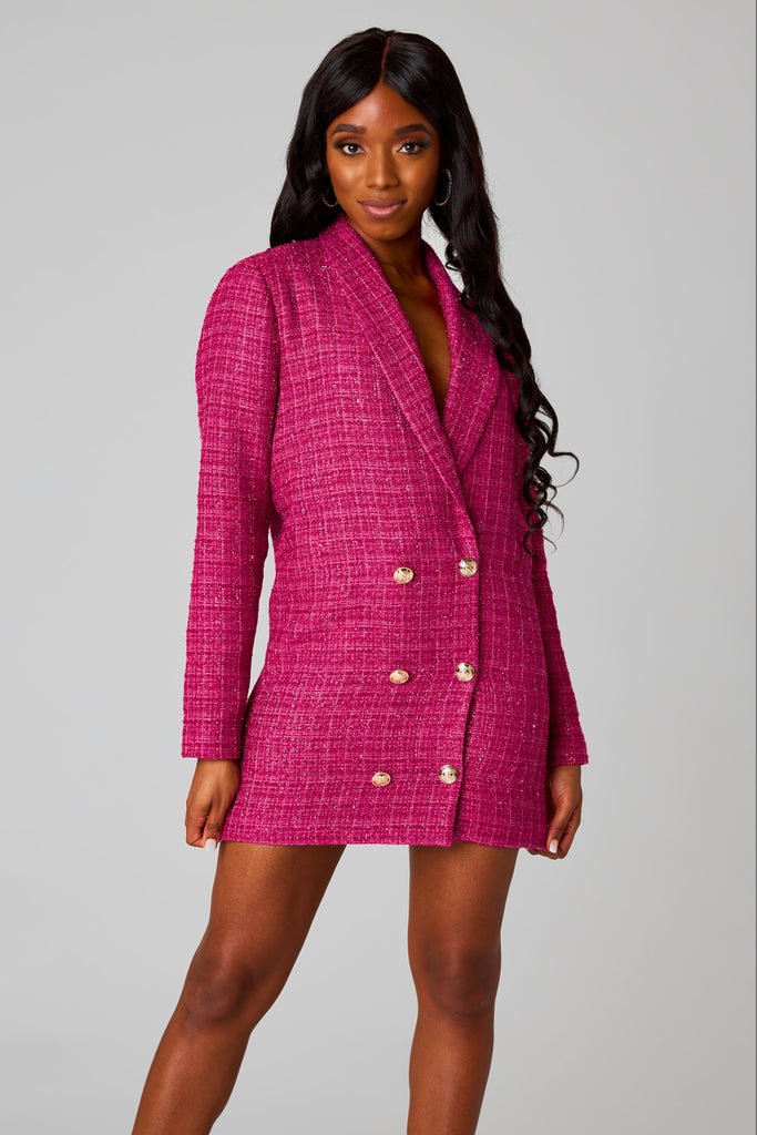 BuddyLove Carey Short Blazer Dress - Pink