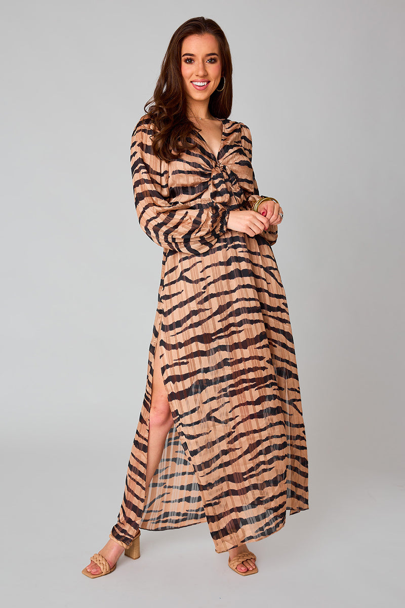 BuddyLove Desirae Long Sleeve Maxi Dress - Stampede