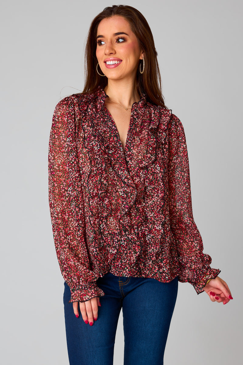 BuddyLove Lonnie Long Sleeve Blouse - Amour