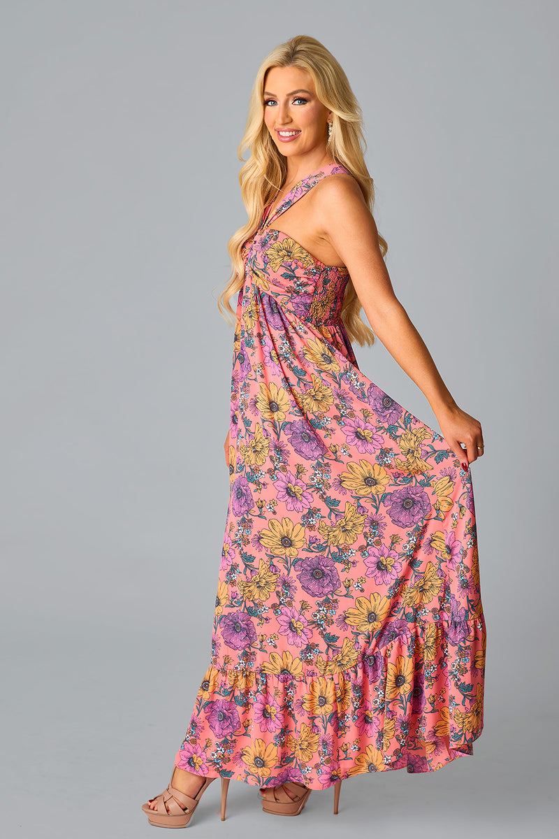 BuddyLove Charlotte Halter Maxi Dress - Nectar