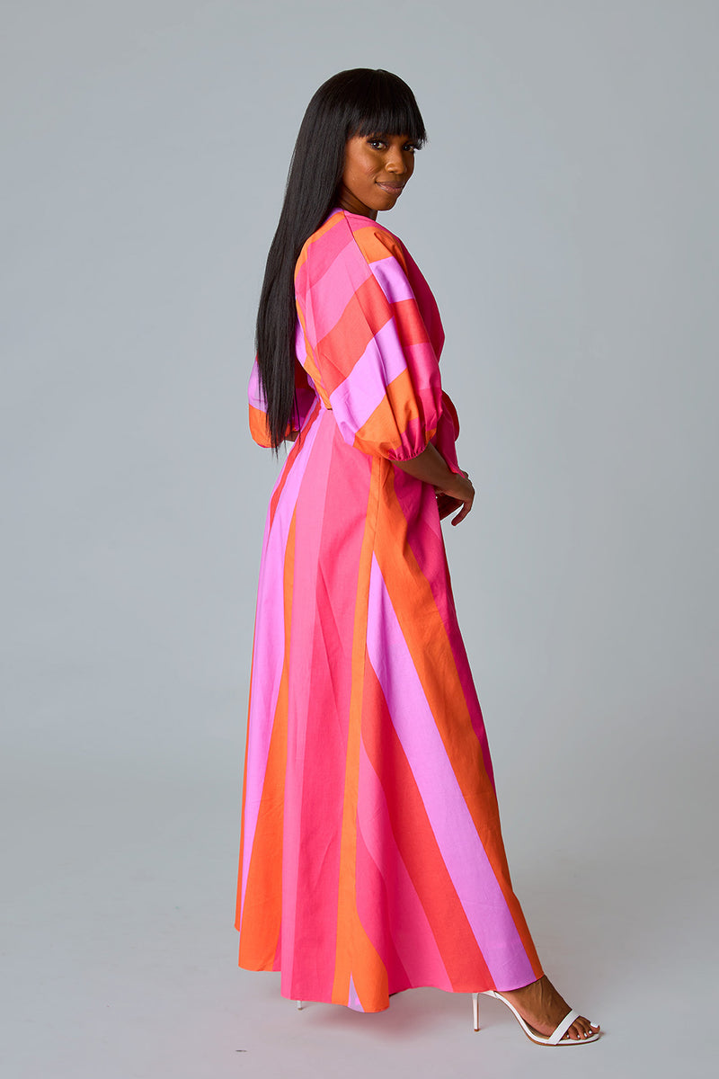 BuddyLove Maxine Cut Out Midi Dress - Candy Paint