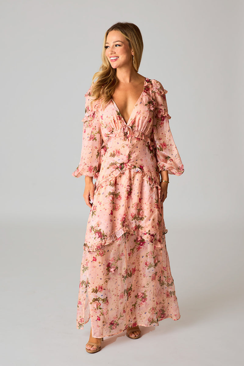 BuddyLove Pia Long Sleeve Maxi Dress - Spellbound