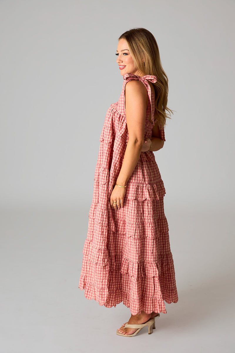 BuddyLove Landon Tie-Shoulder Maxi Dress - Jazzy