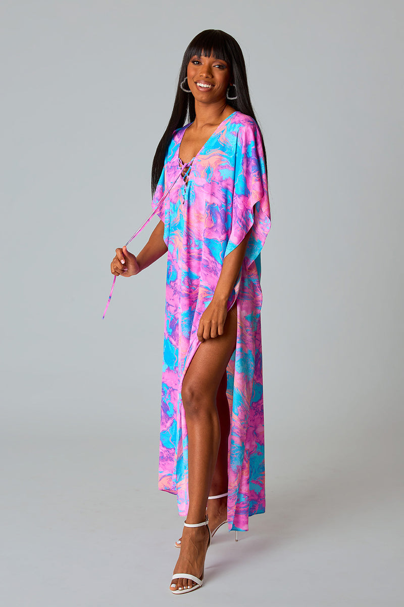BuddyLove Tortolla Caftan Maxi Dress - Electro Pop