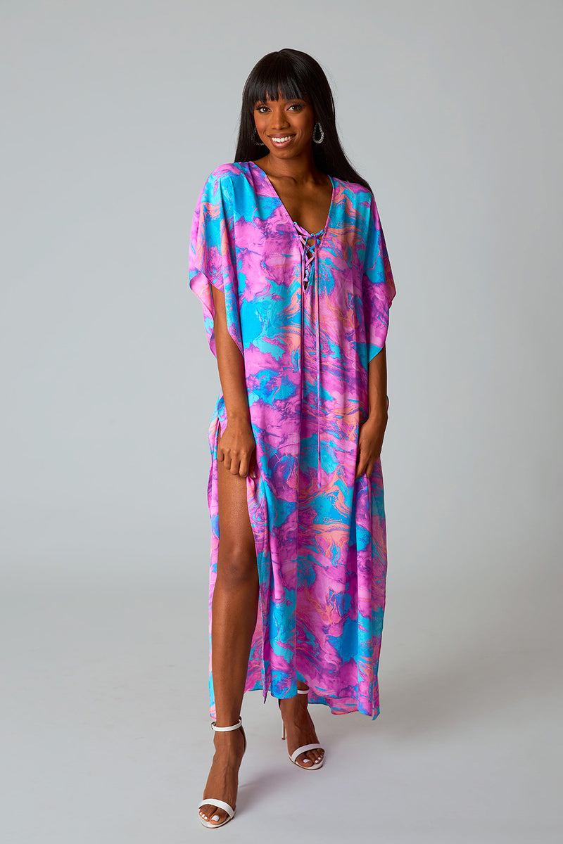 BuddyLove Tortolla Caftan Maxi Dress - Electro Pop