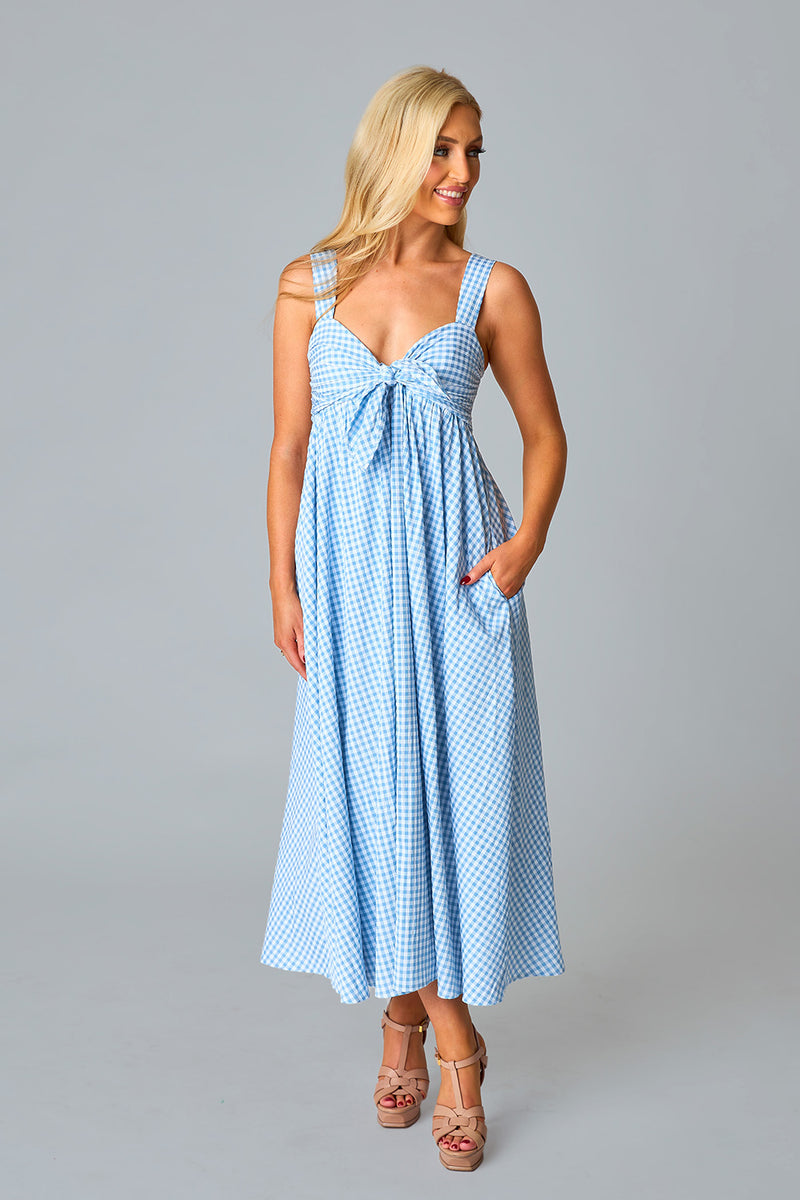 BuddyLove Kenny Smocked Back Maxi Dress - Blue Moon