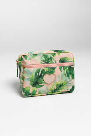 Floral Cosmetic Bag - Palm