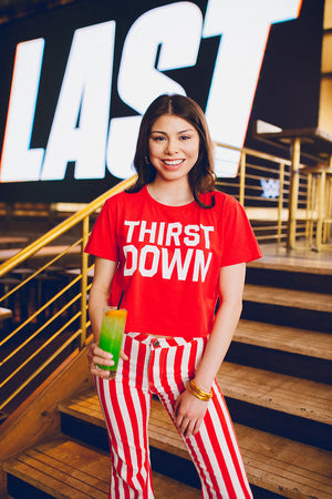 Sarah Cropped Graphic Tee - Thirst Down