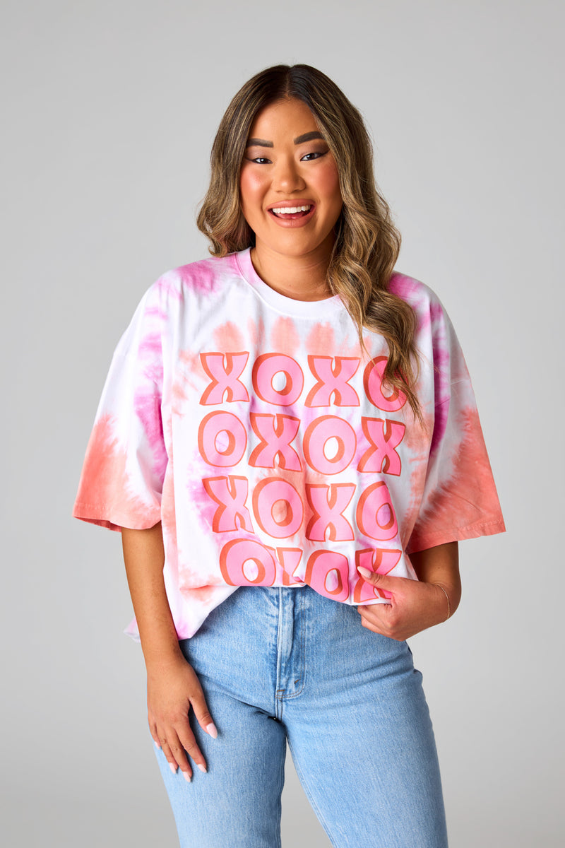 BuddyLove Tweety Oversized Tie-Dye Tee - XOXO